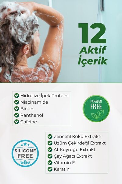 Reveuse 12 Aktifli Karşıtı,hızlı Saç Uzatan Tuzsuz-sülfatsız Bakım Ve Onarım 500ml