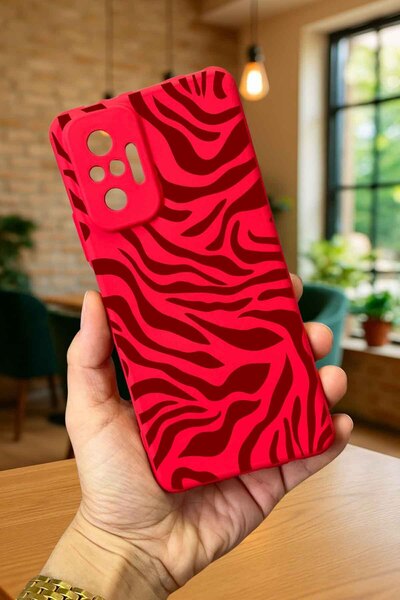 Vip Case Xiaomi Redmi Note 10 Pro Uyumlu ZEBRA DESENLİ Silikon Darbe Emici Kl...