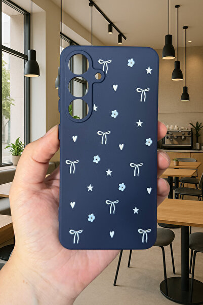 Vip Case Samsung Galaxy A16 - Mini Bow Patterned Silicone Shock Absorbing Classic Protected Rubber Case277