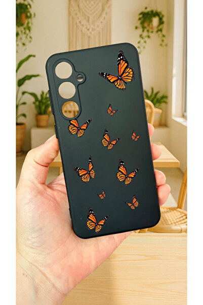 Vip Case Samsung Galaxy S24FE -KELEBEK DESENLİ Silikon Darbe Emici Klasik Kor...