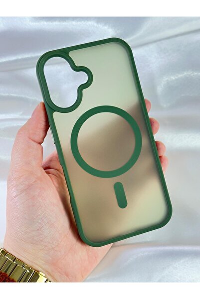 Vip Case iPhone 16-Yükseltilmiş Kamera Korumalı Buzlu Sararmaz Kablosuz Magsa...