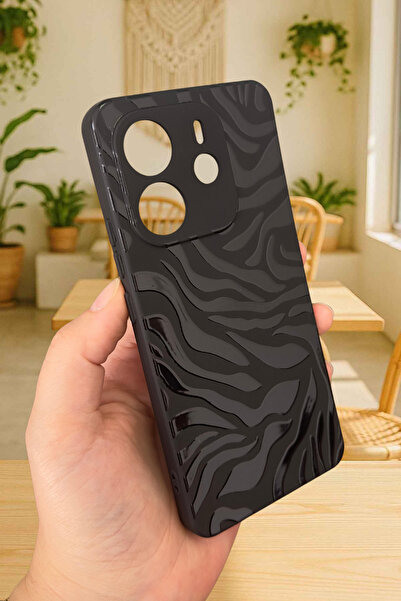 Vip Case Xiaomi Redmi Note 14 ZEBRA DESENLİ Silikon Darbe Emici Klasik Korumalı Rubber Kılıf277
