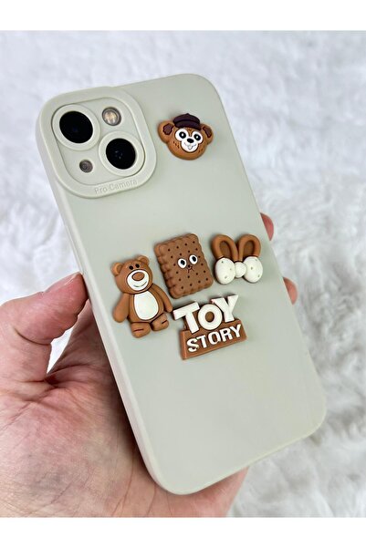 Vip Case İphone 13 Ayıcık Desenli Sevimli Silikon Lansman TOY BEAR Kılıf