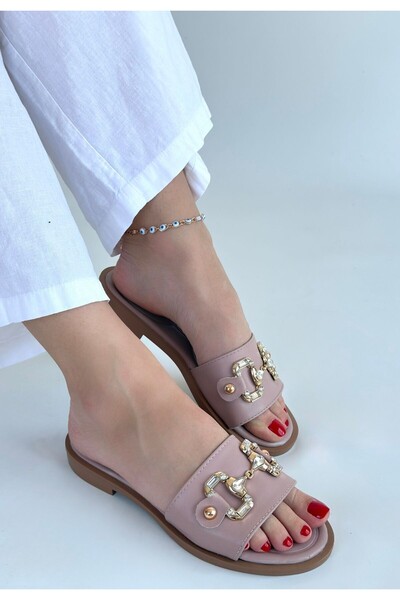 FTT SHOPPING MARKET Toha powder skin buckle slippers