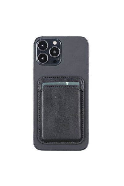 Enseb Maggy Leather Card Holder Rst1 Black