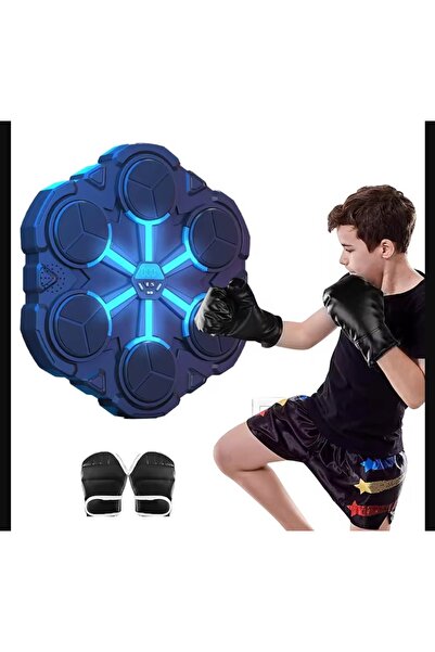 miniarpturkiye Premium 6 Köşeli Led Işıklı Ve Bluetooth Müzik Senkronize Akıllı Boks Antrenman , 2 yıl garanti