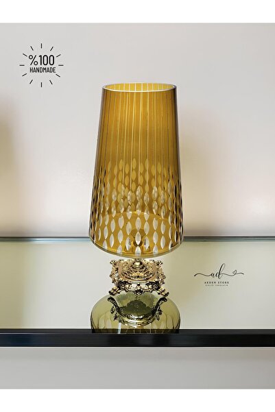 AKDEN STORE Kristal Dekor Cam Vazo - Dekoratif Cam Vazo