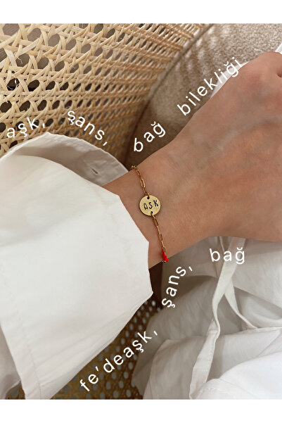 fe aksesuar Çelik Manifest Aşk Bilekliği / Kutulu Gönderim