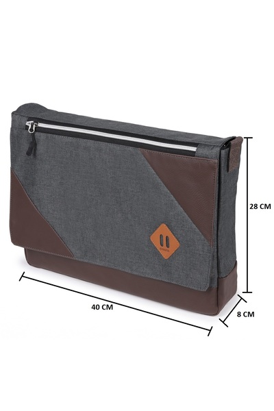 Lapiri Unisex Waterproof Laptop & Briefcase - Stylish Shoulder/Hand Bag with Protective Compartment