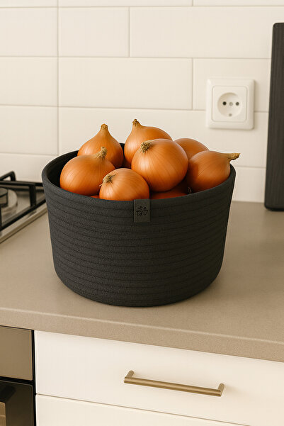 Efuliz Home سلة منظم متعددة الأغراض من خوص الجوت - سلة خضروات وفواكه، وعاء (ا...