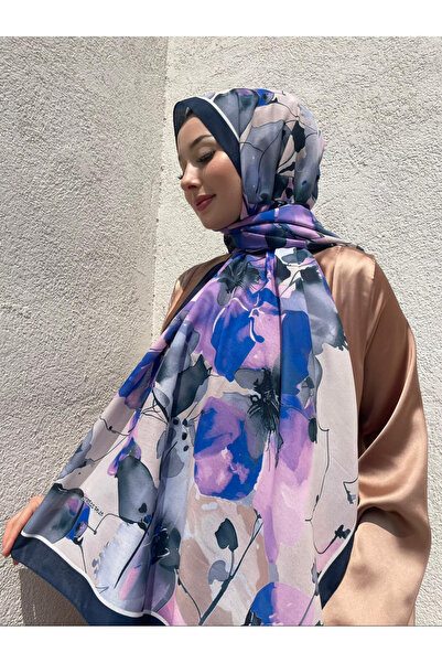 eyandis New Season Rose Pattern Soft Cotton Comfortable and Elegant Shawl