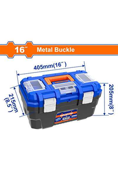 WADFOW صندوق عدة بلاستيك 16 بوصة – WTB3316