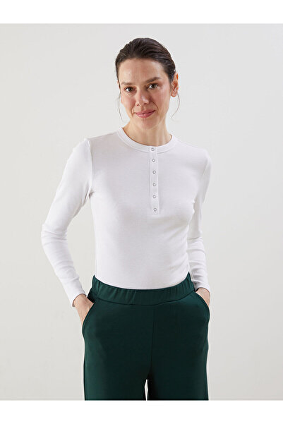 LC Waikiki Body alb guler rotund pentru femei