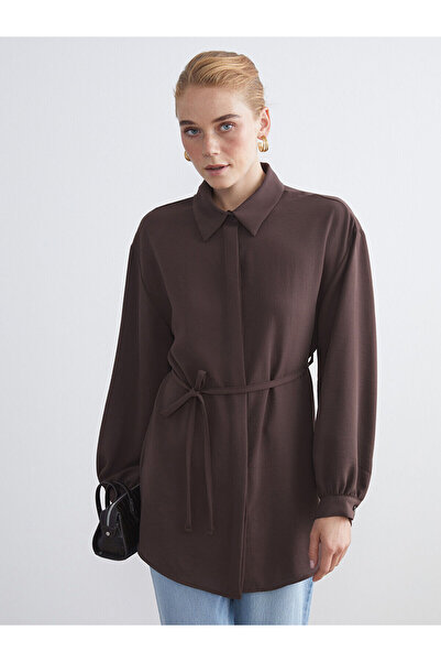 LC Waikiki Υπερμεγέθη γυναικείο πουκάμισο τουνίκ (W5)