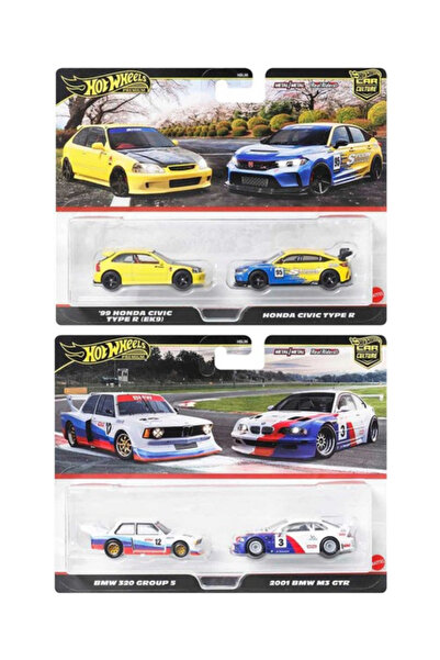 HOT WHEELS Premium Car Culture Bmw Honda Civic Set diecast model araba bmw m3...