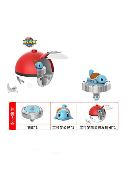 Choice3 3 Original Pokémon Ball Pikachu Spinning Top Cartoon Anime Figure Pul...