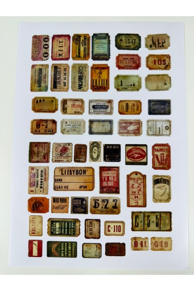 cakaybu ملصق مجلة بوليت - مجموعة ملصقات للمفكرة والتخطيط، 1 ورقة مقاس A4