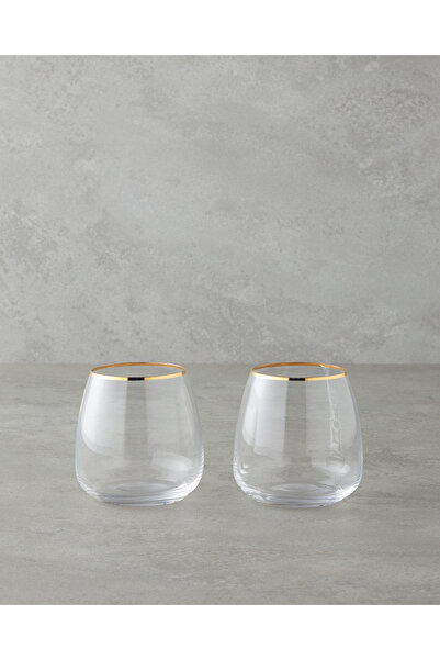English Home Serenity Crystal 2-Piece Glass Set 400 ml Gold
