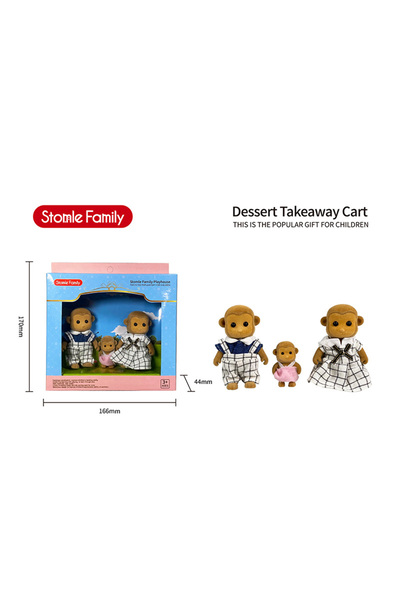 choice2 H13-1 TINSOL 2025 New Model Simulated Forest Rabbit Family DIY Toy Se...