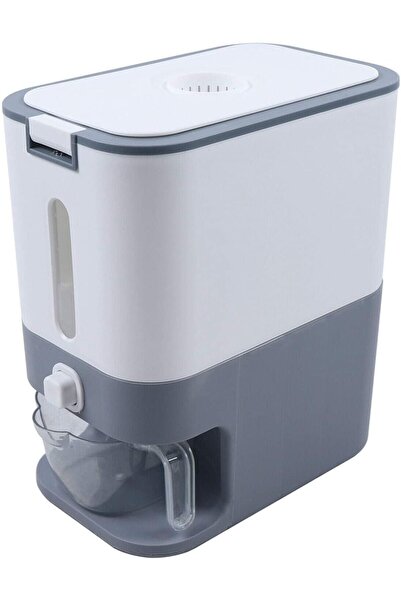 erorex Rice Dispenser, 12Kg Grain Storage Container Household Dry Food Cereal Dispenser Bucket Storage Box