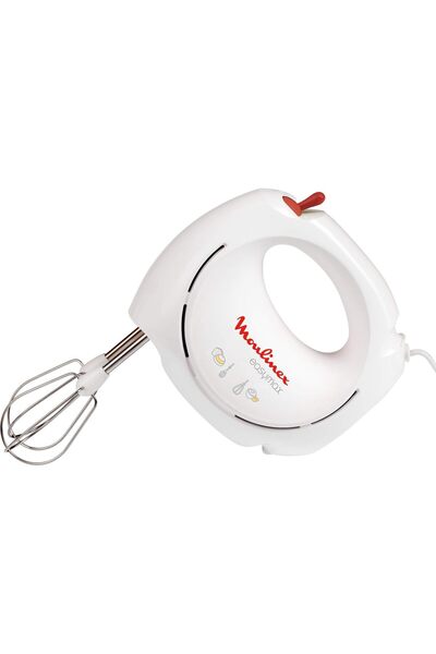 erorex Easy Max Hand Mixer, 200 Watts, White, Plastic/Stainless Steel, Abm11181