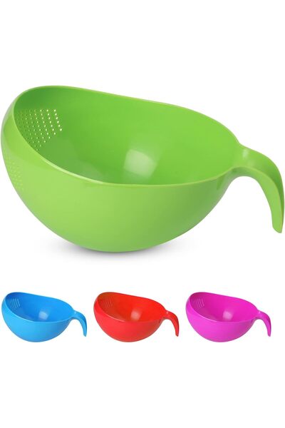 erorex Heavy Duty Rice Washer Strainer Colander Washing Bowl Handle Vegetable/Rice Washer Strainer