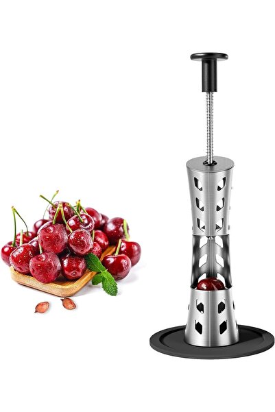 erorex Stainless Steel Cherry Pitter, Durable Fruit Core Remover, Easy Use Cherry Core Remover, Quick