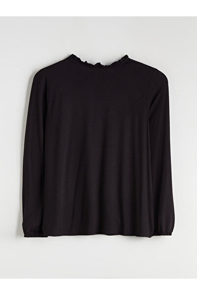 LC Waikiki Fırfırlı Bisiklet Yaka Bluz