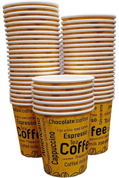 erorex Paper Coffee Cup 50 Pieces 20 Pack, 8 Oz Capacity