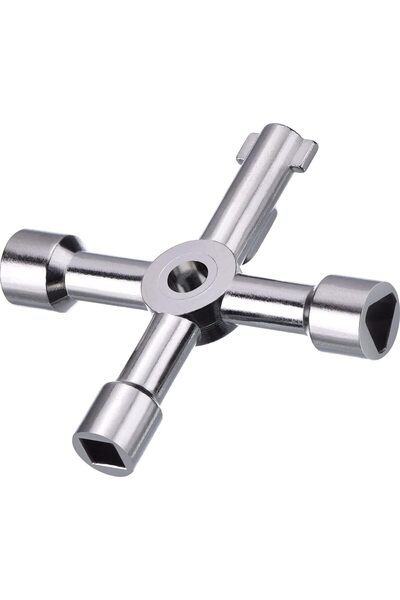 erorex مفتاح صندوق عداد متعدد الوظائف بأربعة اتجاهات، أداة فتح خزانة الغاز والكهرباء، خزائن المرافق والمزيد