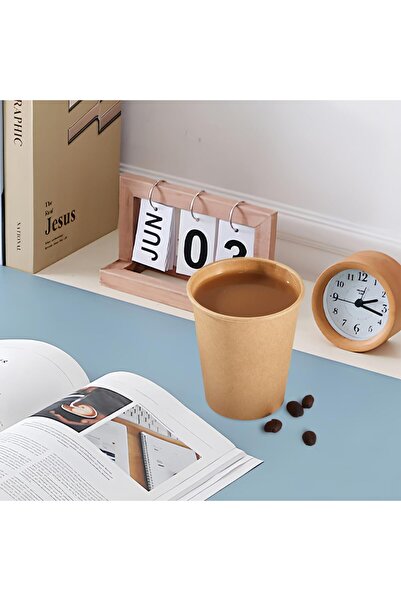 erorex 400 Pack 8Oz Kraft Paper Cups Unbleached Disposable Coffee Cups Thick Coffee Cups Hot/Cold Drinks