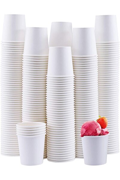 erorex 300Pack 4Oz Disposable Paper Cups, Espresso Cups,Small Mouthwash Cups,Hot/Cold Beverage Drinking