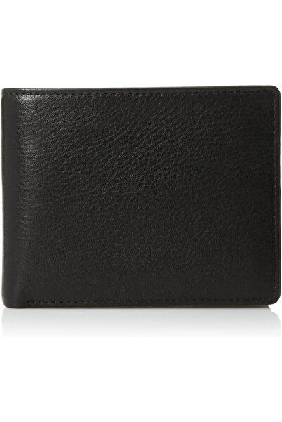 erorex محفظة بارك أفينيو للرجال مصنوعة من الجلد بنسبة 100% مع حافظة جواز سفر قابلة للطي متينة ومتعددة الاستخدامات باللون الأسود