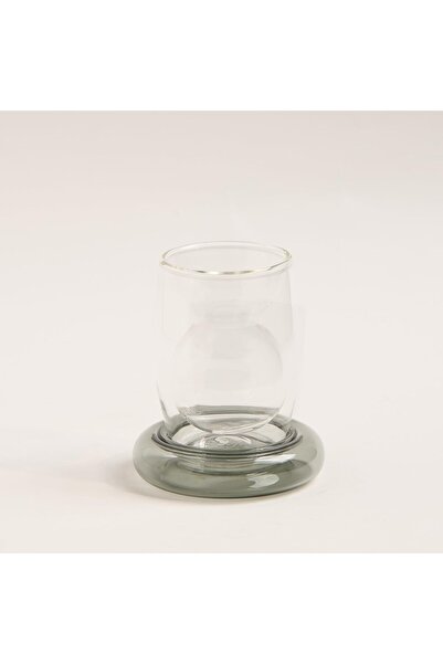 erorex Black Glass Tea Cups Set 12 Pcs