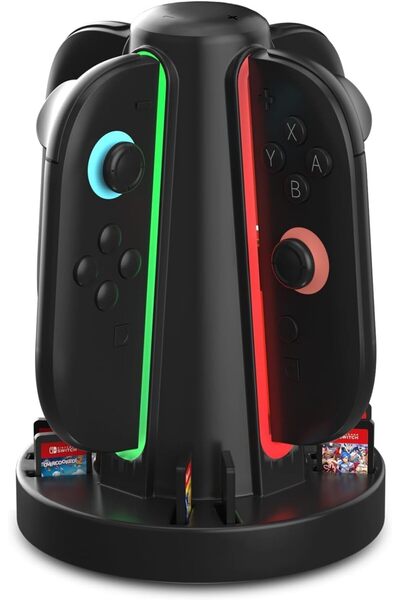 erorex قاعدة شحن لجهاز Nintendo Switch 2 Joy Con، قاعدة شحن USB C سريعة، قاعدة شحن مغناطيسية لجهاز Nintendo Switch 2 Joy
