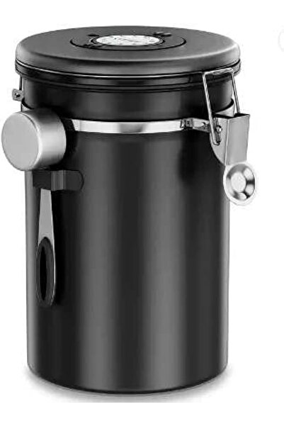erorex Stainless Steel Sealed Coffee Box (Black)