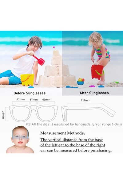 erorex Adjustable Polarized Baby Sunglasses Uv 400 Protection Soft Silicone Frame Boys & Girls 0 48 Months