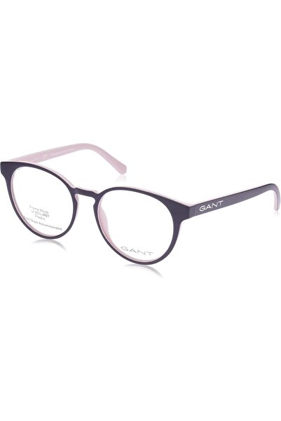 erorex GA326500553 Plastic Round Shape Full Rim Eyeglasses for Unisex 53 mm Lens Size Black