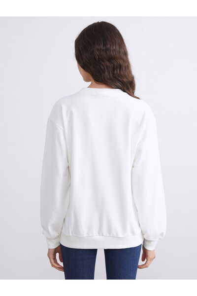 LC Waikiki Hilfa New Season San Francisco Printed Oversize Women's Sweatshirt