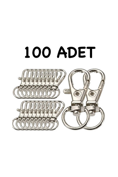 İsmet toka Bag Parrot Clip Silver Accessory 100 Pieces - Metal Accessory