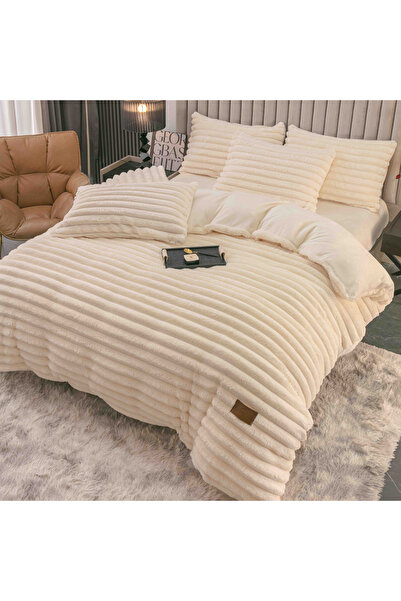 CHIRASO CHIRASO, COCOLINO Linen, Fitted Sheet Compatible 140, 160 and 180x200 Duvet Cover 2 Sides Pillowcase