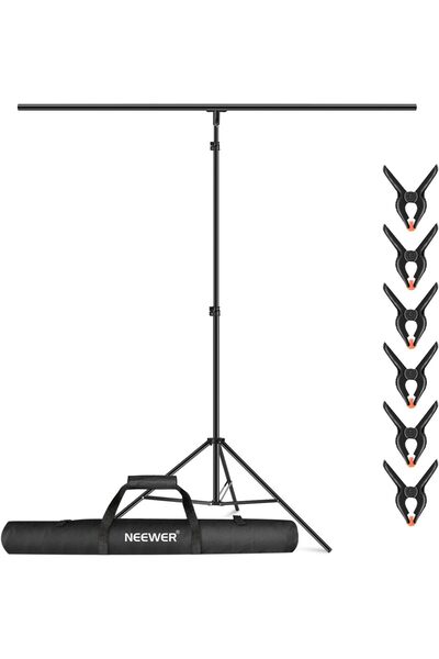 NEEWER مجموعة حامل دعم الخلفية على شكل حرف T