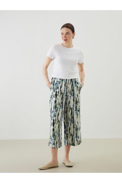 LC Waikiki Γυναικείο κάπρι με σχέδιο LCW Grace με ελαστική μέση