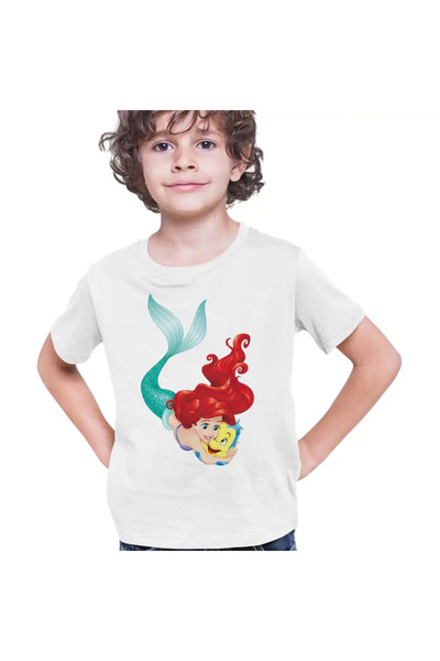 OEM Tricou Copii Baieti Ariel Flounder Best Friends Flander