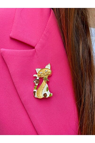 BY YASİN TOPÇU Sevimli Kedi Broşu