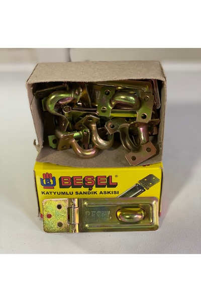 Beşel Katyumlu Sandık Askısı 8.5cm x 2.5cm (7 Adet Vidasıyla Beraber )