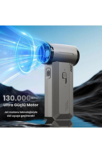 Wair Teknoloji Violent Turbo Jet Fan 130000rpm Ultra Güçlü Motor Güçlü Vakum 4000mAh Bataryalı Üflemeli F72