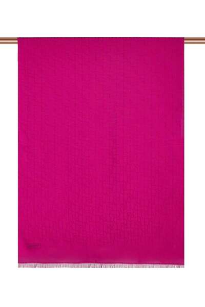 ipekevi Logo Printed Viscon Shawl