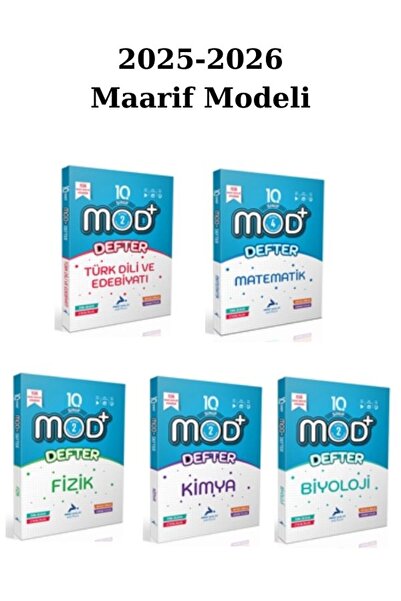 paraf yayınları Paraf 10. Sınıf Mod Defter Seti 2025/26 Maarif Modeli