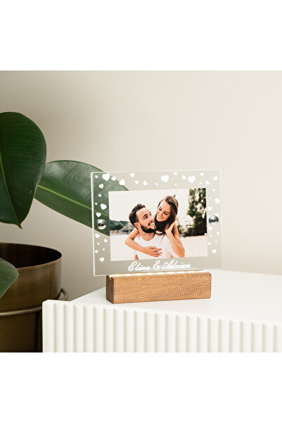 Lucenda Kişiye Özel Led Işıklı Fotoğraflı Pleksi Çerçeve ve Gece Lambası